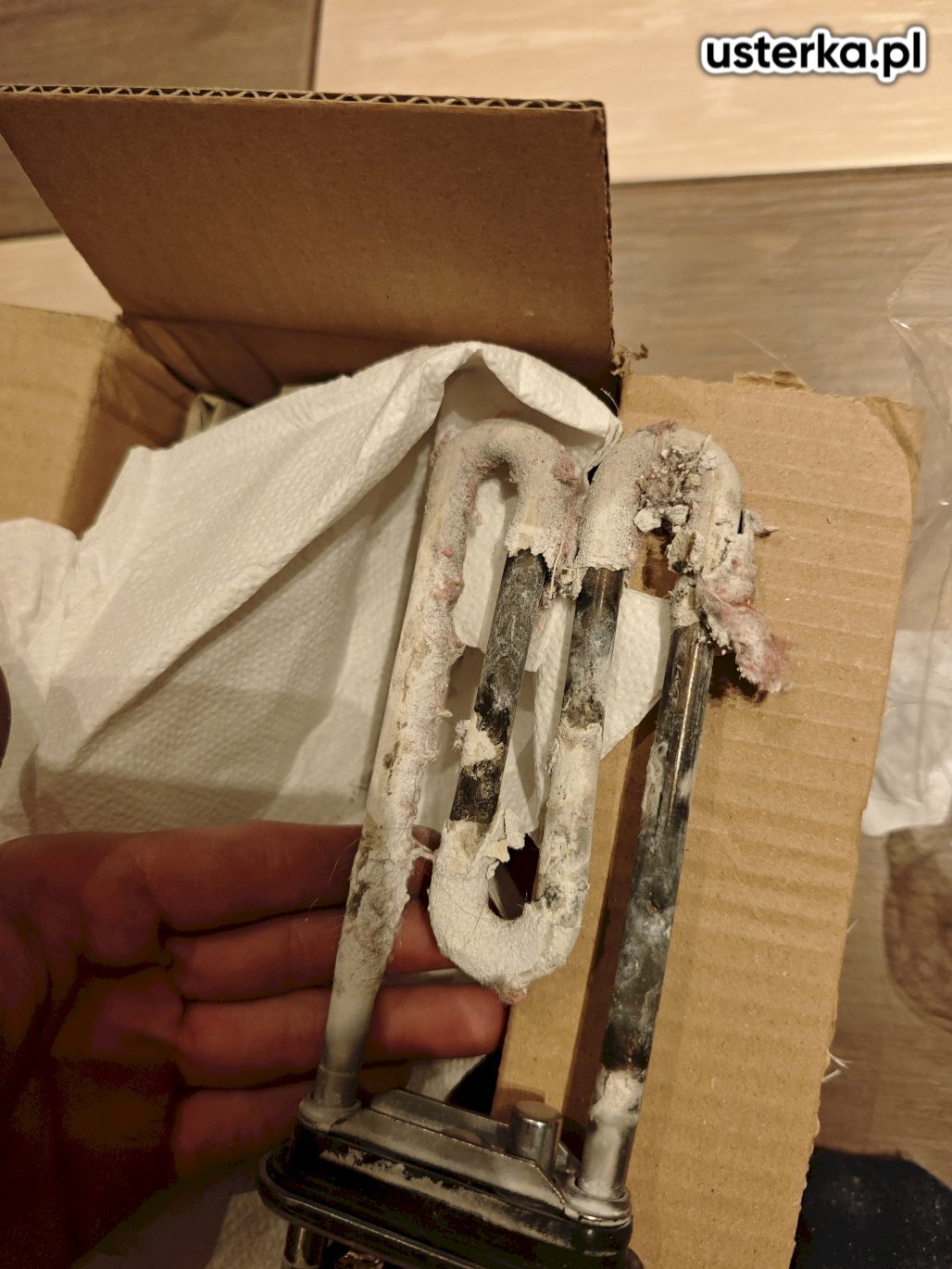 Wymieniłem grzałkę na model dostarczony przez klienta.