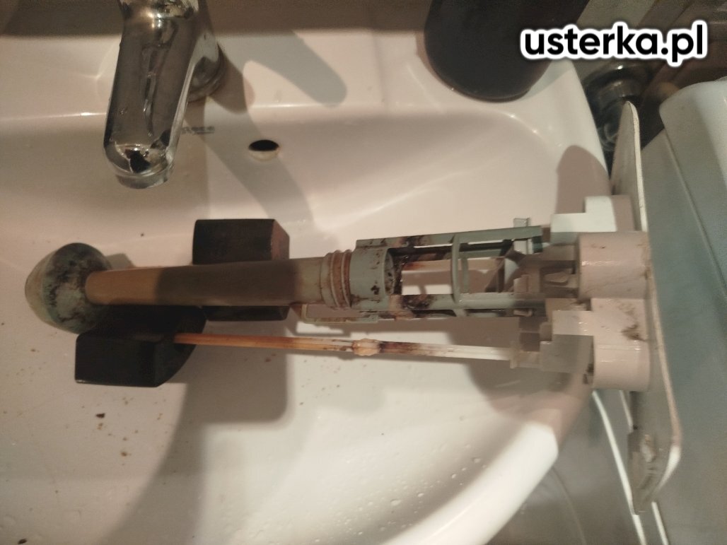 Stwierdzono nieszczelność uszczelki zaworu spustowego oraz problem z zaworem napełniającym, który słabo przepuszcza wodę. Przeprowadzono czyszczenie obu zaworów, jednak efekt jest niezadowalający. Zalecana jest wymiana całego kompaktu WC.